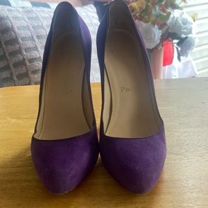 Christian Louboutin suede pumps
